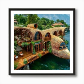 House On Water Art Print