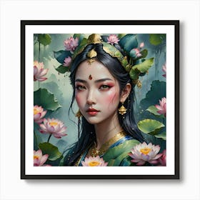 Chinese Girl Art Print