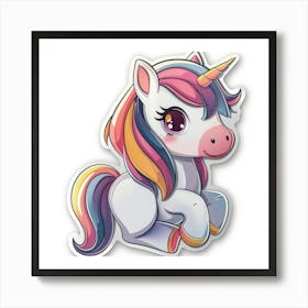 Unicorn Sticker 36 Art Print