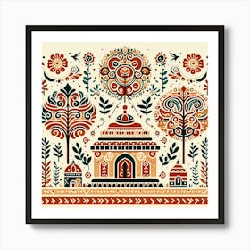 Indian Folk Art 1 Art Print