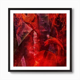 Abstract Man - Angel Of Fire Art Print