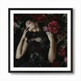 Sex And Roses Art Print