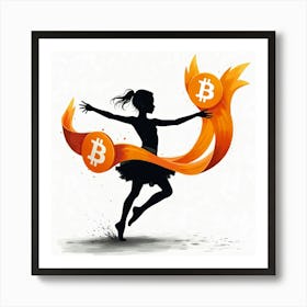 Bitcoin Dancer 1 Art Print