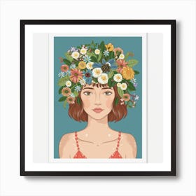 Flower Crown Art Print