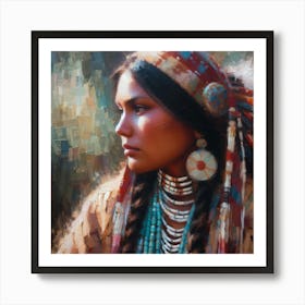 Native American Woman 1 Art Print