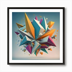 Abstract Geometric Shapes Art Print