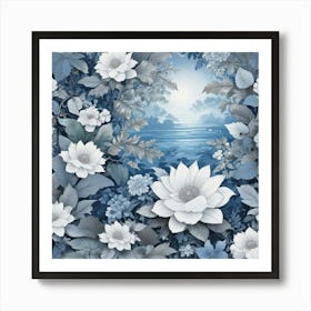 Lotus Flowers Art Print