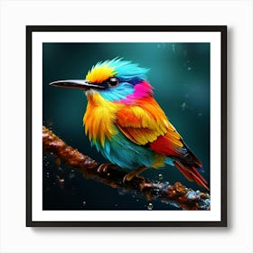 Colorful Bird 3 Art Print