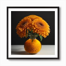 Sunflowers In A Vase Art Print