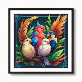 Birds Of A Feather Art Print 2 Art Print