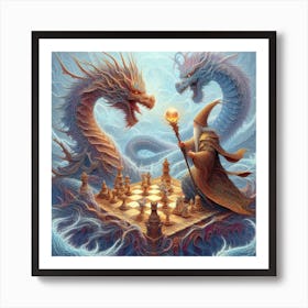 Chess With Dragons 1 Art Print