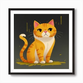 Orange Tabby Cat 1 Art Print