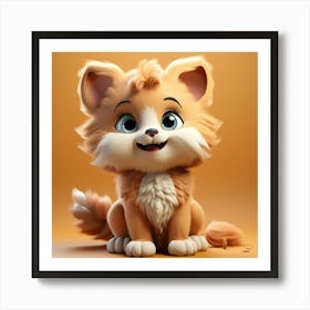 Cute Cat 6 Art Print