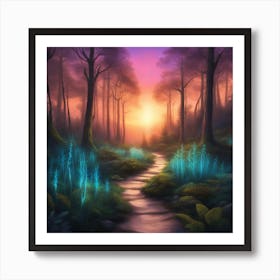 Forest Path Art Print