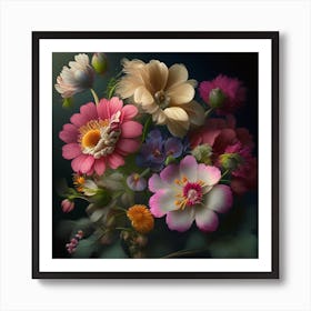 Flowers In A Vase 4 Art Print