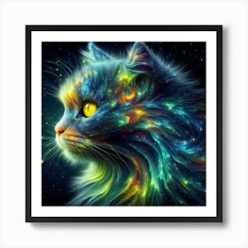 Galaxy Cat 3 Art Print