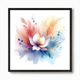 Watercolor Flower 5 Art Print