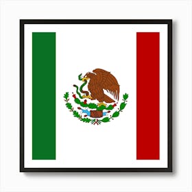 Flag Of Mexico Art Print