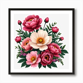 Bouquet Of Flowers 5 Art Print