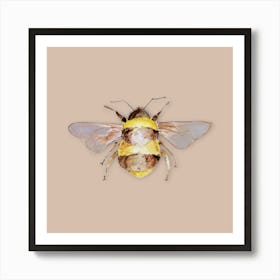 Pink Bumble Bee Art Print