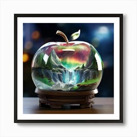 Apple In A Glass Art Print