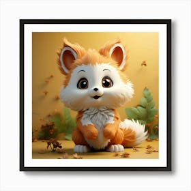 Cute Fox 65 Art Print