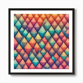 Abstract Triangles 30 Art Print