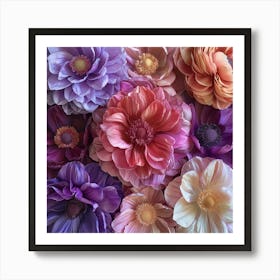 Paper Flowers 22 Art Print