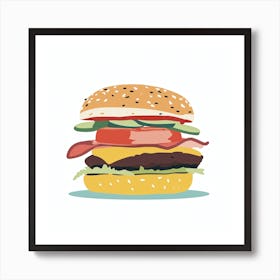 Burger Art Print