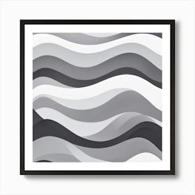 Abstract Wave Painting 8 Art Print