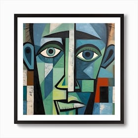 Face Of A Man Art Print