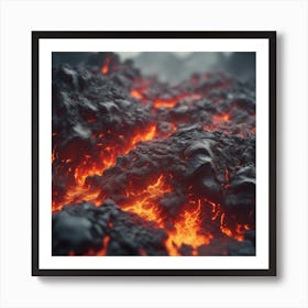 Lava Stock Videos & Royalty-Free Footage 3 Art Print