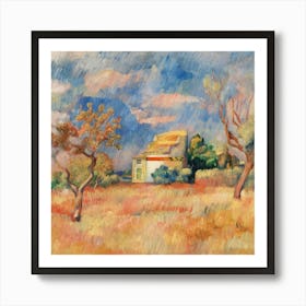 House In The Field Art Print