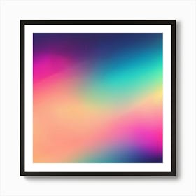 Retro Gradients Colors Grainy Texture Background Abstract Modern Vintage Faded Pastel Lay (2) Art Print