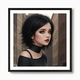 The allure of the urban Goth Art Print