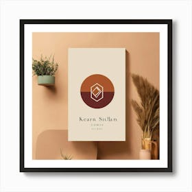 Cool Elegant Simple Fashion Brand Logo And Brand N Art Print