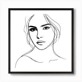 Face Of A Woman Art Print