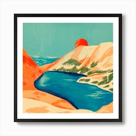 Landscape With A Lake Art Print