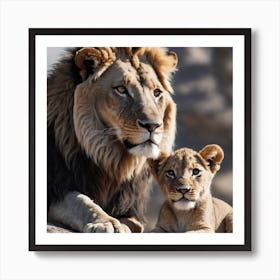 Lion Cub Art Print