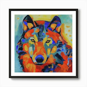 Wolf V Art Print