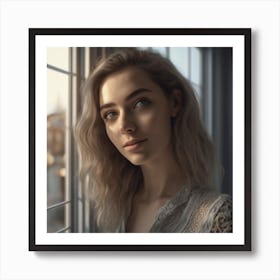 Portrait Of A Young Woman Art Print