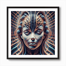 Cybernetic Woman 6 Art Print