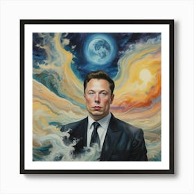 Elon Musk Art Print