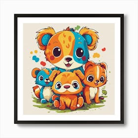 Playful Kids Animal Tshirt Design (4) 2024 05 02t201539 Art Print