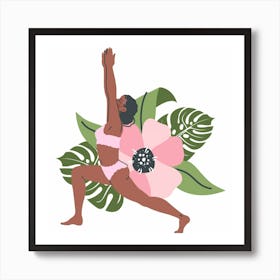 Yoga Pose Art Print