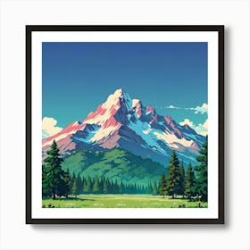 Mountain Landscape 18 Art Print