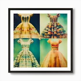 Vintage Dresses Art Print