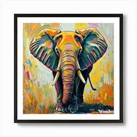 Wonder Elephant 2 Art Print