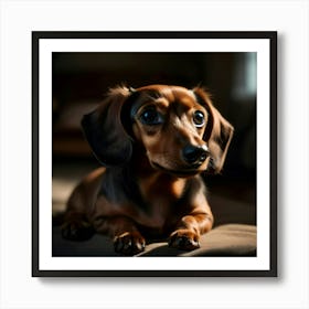 Dachshund Portrait Poster