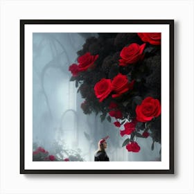 Roses In The Garden Art Print